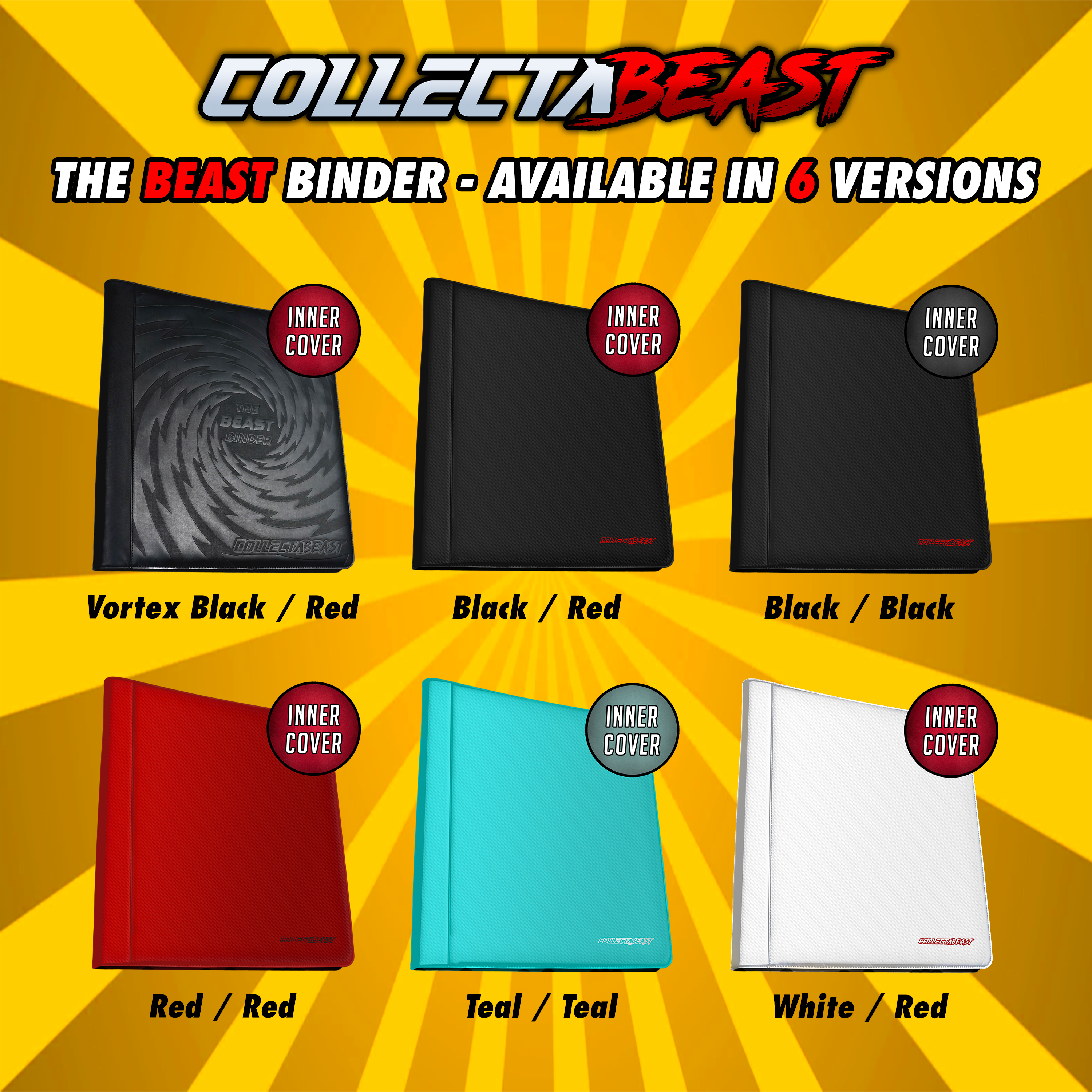 The Beast Binder by CollectaBeast - The World's Biggest Binder 1280+ Cards 20 Pocket Pages